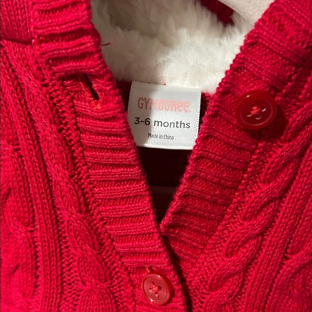 Gymboree Vibrant Red Knit Sweater