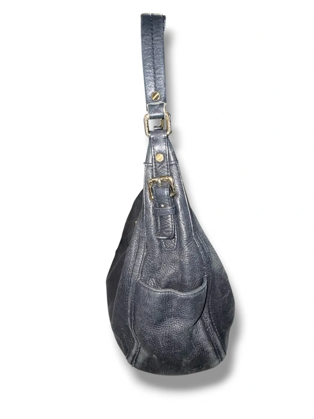 MICHAEL KORS Lydia Hobo bag - Black Pebbled Leather