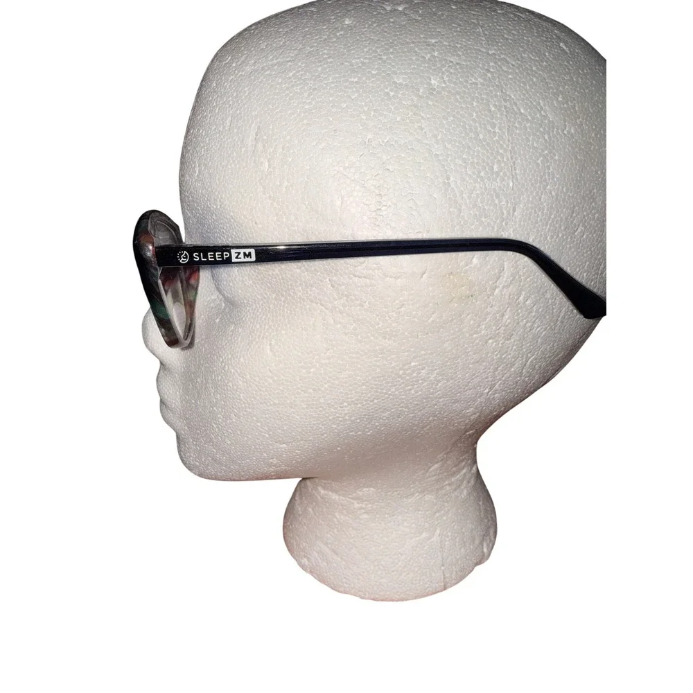 Sleep ZM Blue Light Blocking Glasses Womens Cat Eye Tortoiseshell Amber Lens