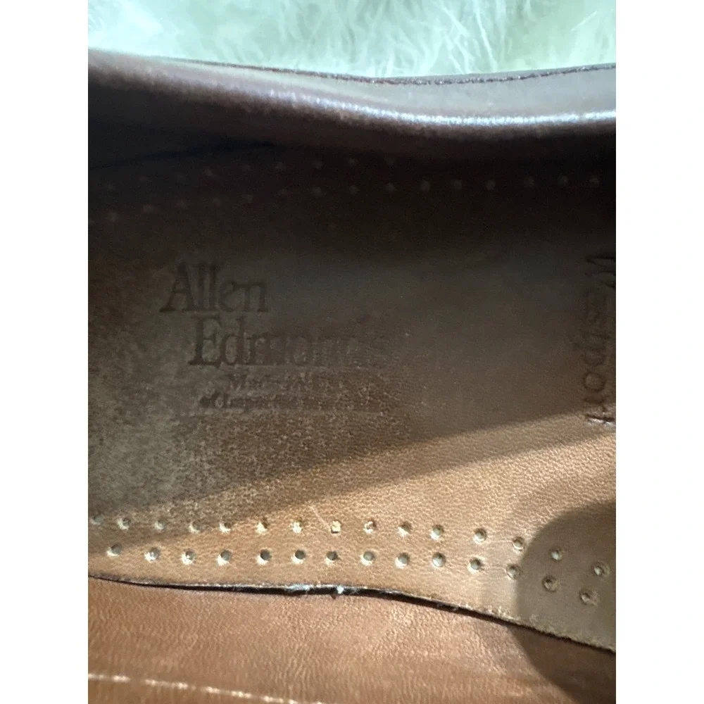 Allen Edmonds Westport Mens Brown Leather Moc‎ Toe Slip On Loafers Shoes 12