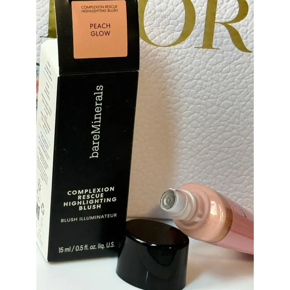 bareMinerals Complexion Rescue Highlighting Blush 15 mL - PEACH GLOW - NEW