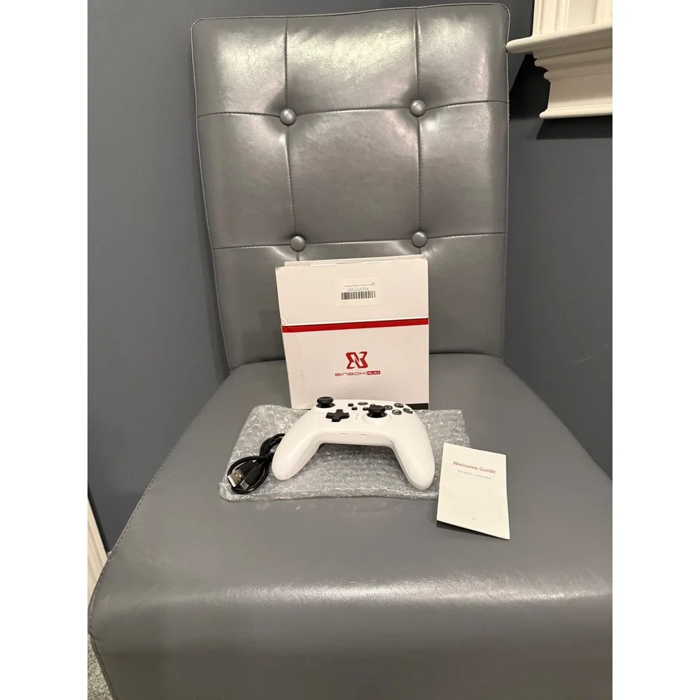 Binbok Play Evo Game Controller Wireless White for PC‎ Switch Android iOS