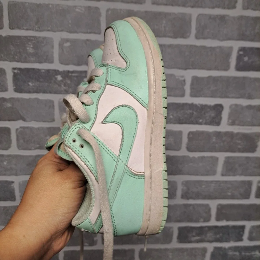 Nike Shoes Dunk Low Mint Foam Teal‎ White Sneakers Size 1Y