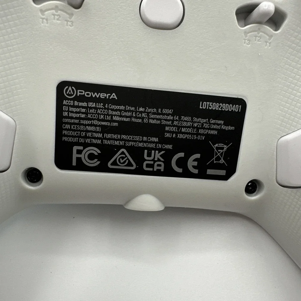 PowerA Advantage Wired Controller - XBox Series x S Artic Ice White