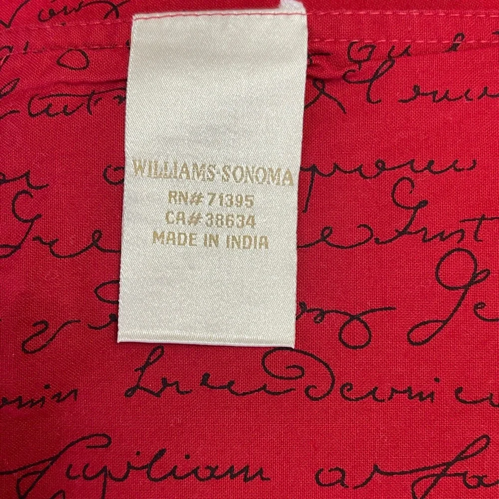 Williams Sonoma rooster touch red