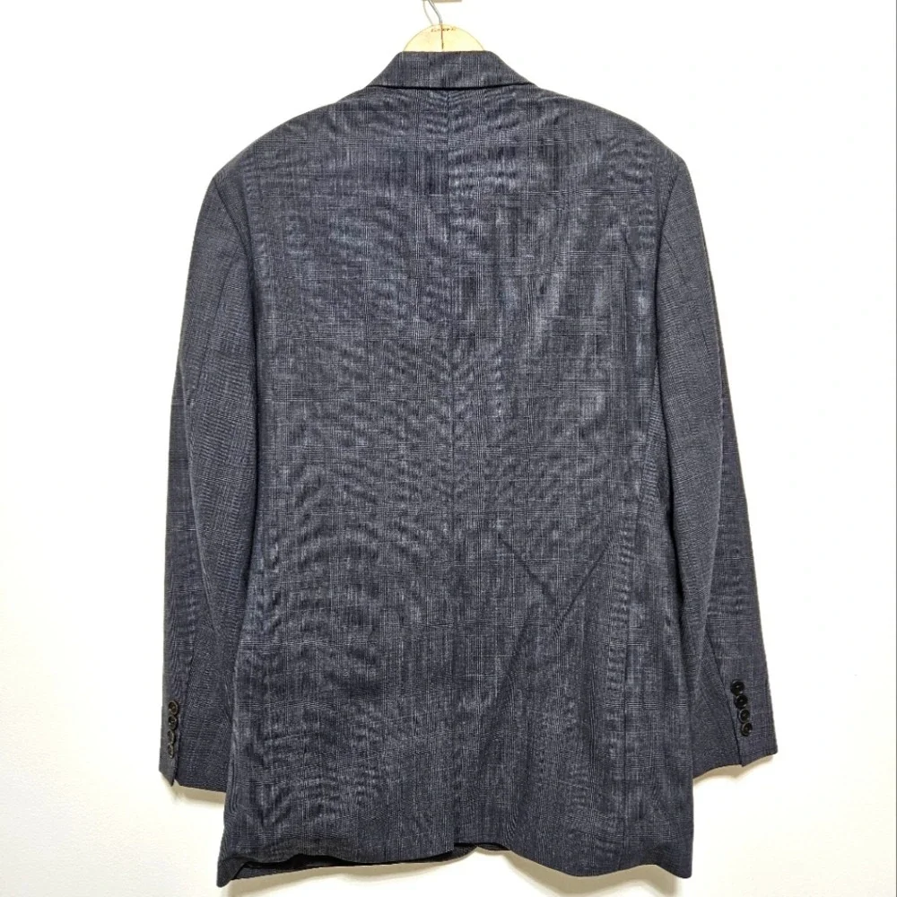 Brooks‎ Brothers Mens 346 Wool Stretch Blazer Sportcoat Wedding Gray Blue 41R