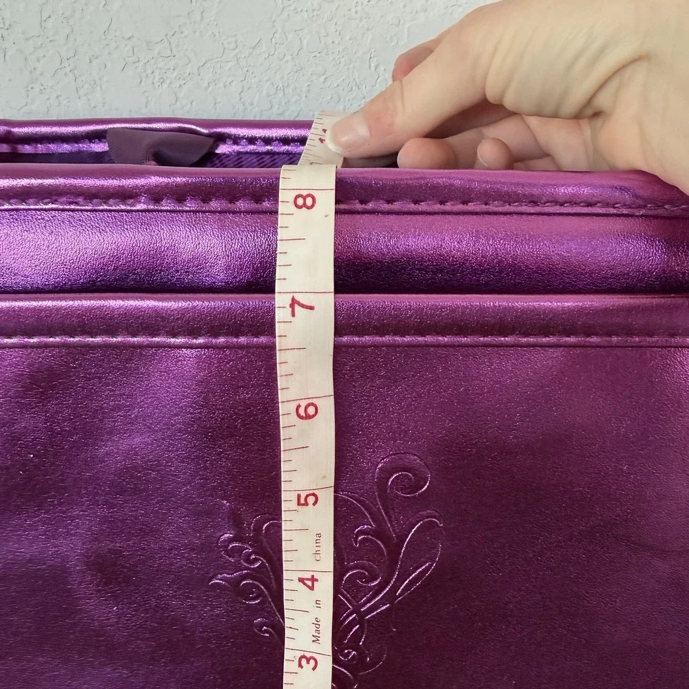 Younique Metallic Purple Presenter Kit Makeup Pocket Business Bag New‎ In Box