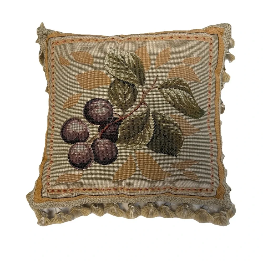 French‎ Country Pillow Velvet Back 12