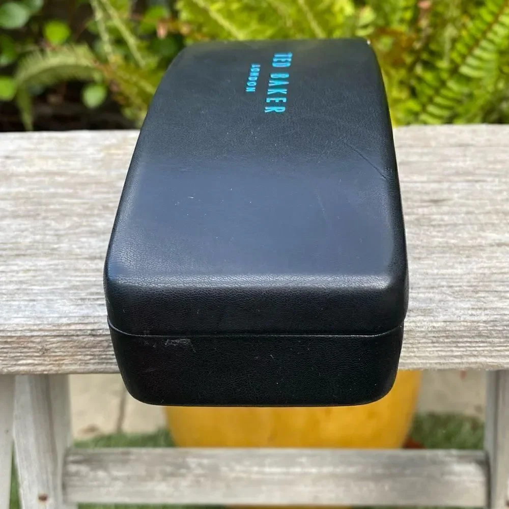 Ted Baker Black Rectangle Sunglasses Case. Unisex EUC!