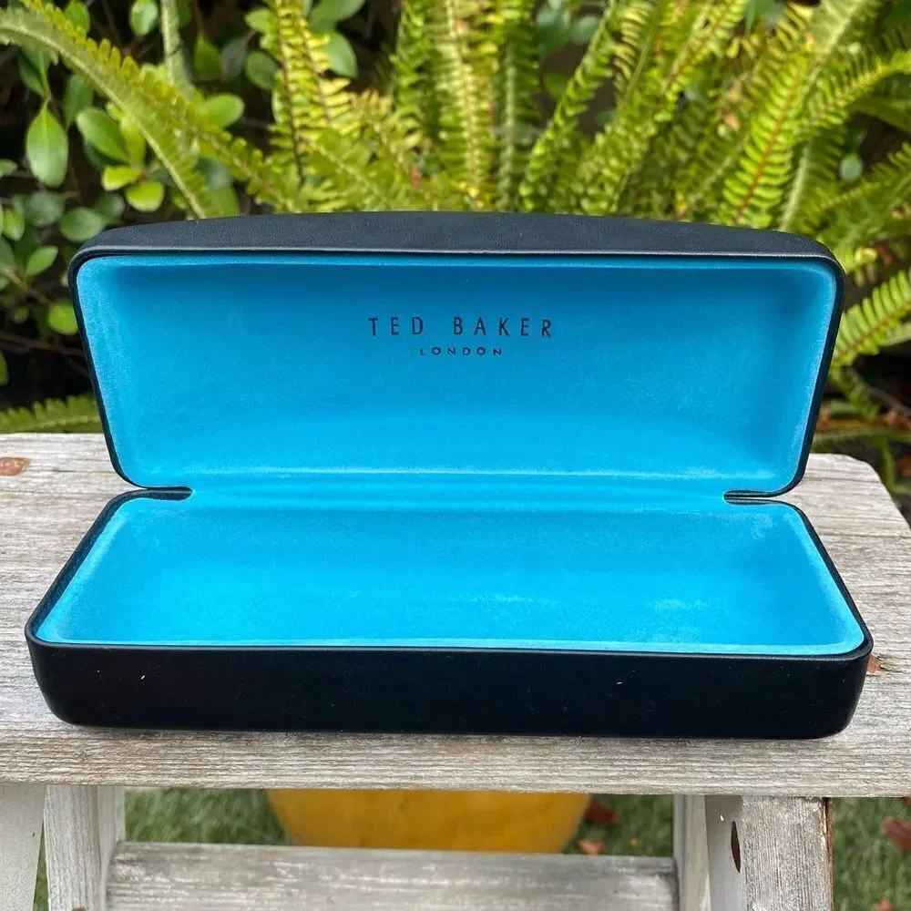 Ted Baker Black Rectangle Sunglasses Case. Unisex EUC!