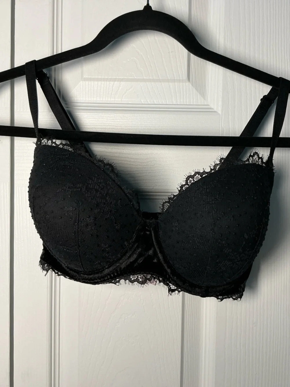 Victoria’s Secret Demi lace padded underwire bra