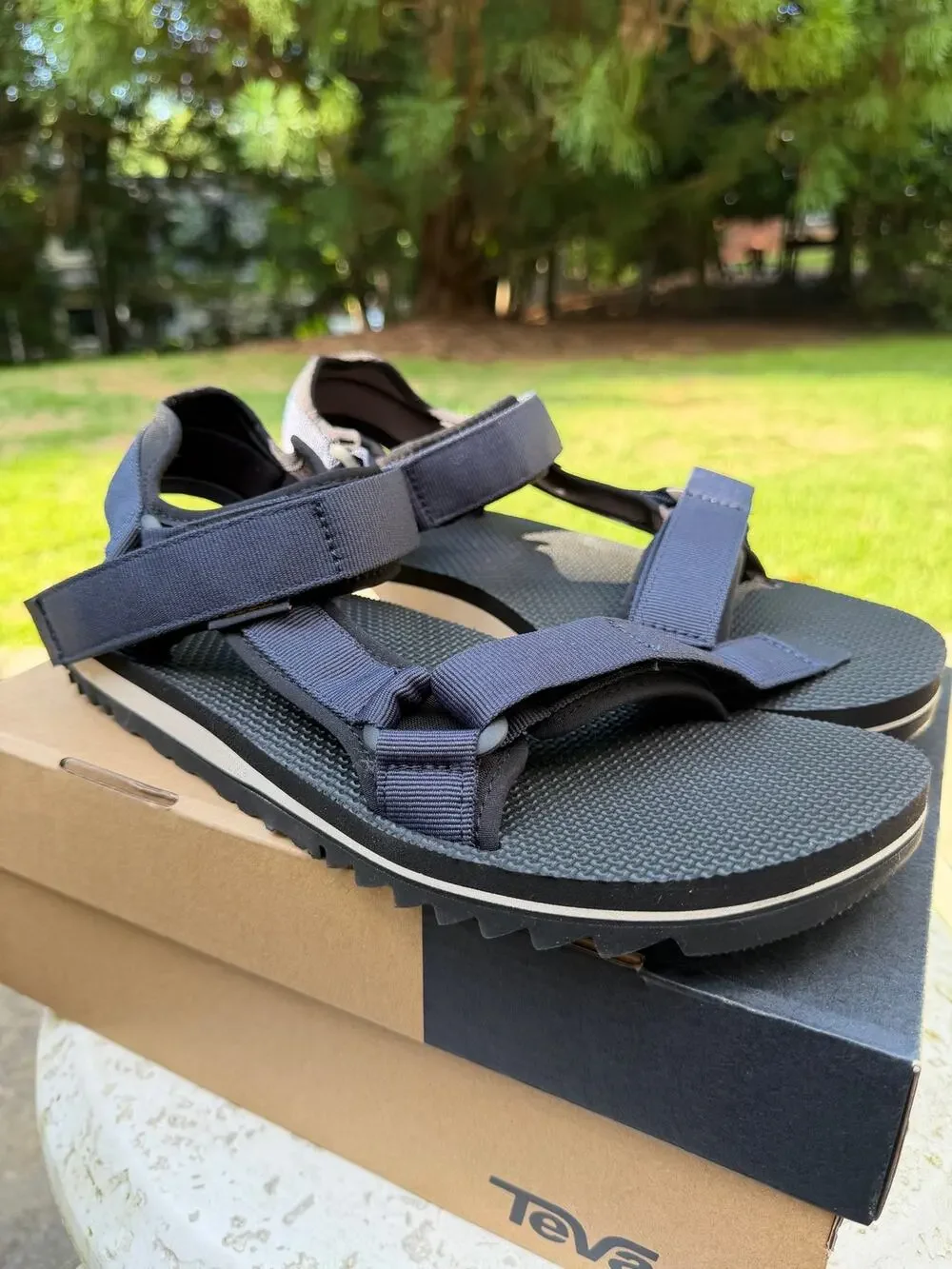 NWT Teva Universal Trail Navy Blue Sport Sandals Size 13