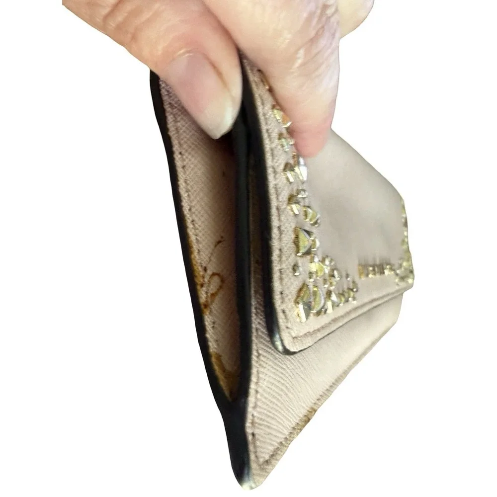 Michael Kors‎ embellished pink wallet flaws