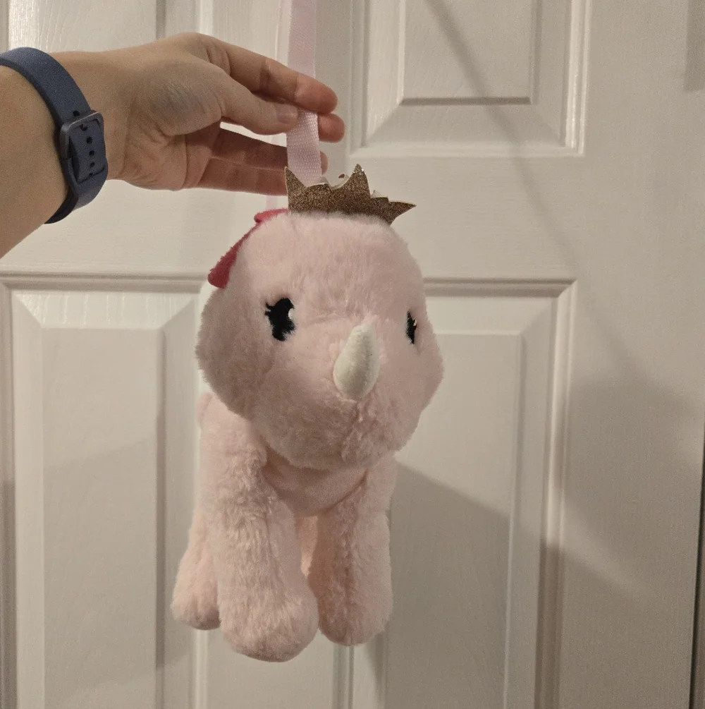 Cute Pink Dinosaur Plush Purse