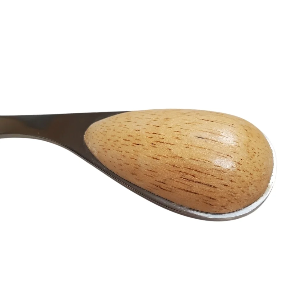 MCM Stainless Steel Cheese Knife with Wooden Teardrop Handle