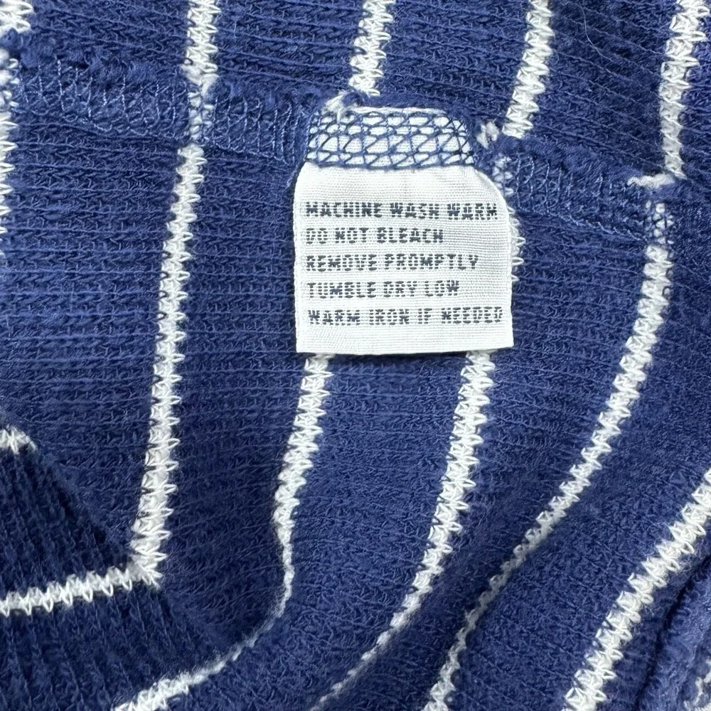 Polo Ralph Lauren Thermal Hoodie Mens XL Vtg Striped‎ Long Sleeve 90s Y2K Preppy