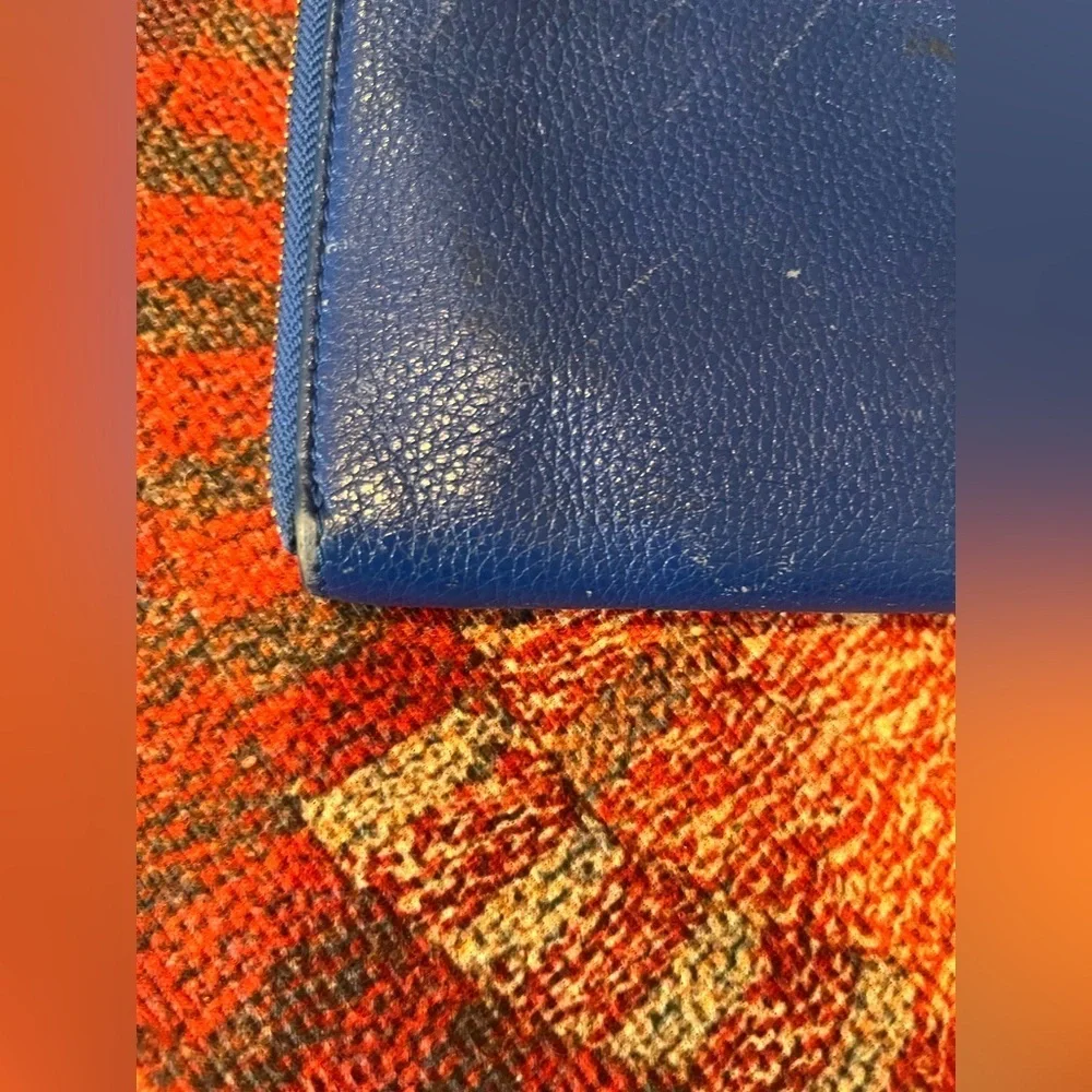 Tory Burch jelly blue wristlet