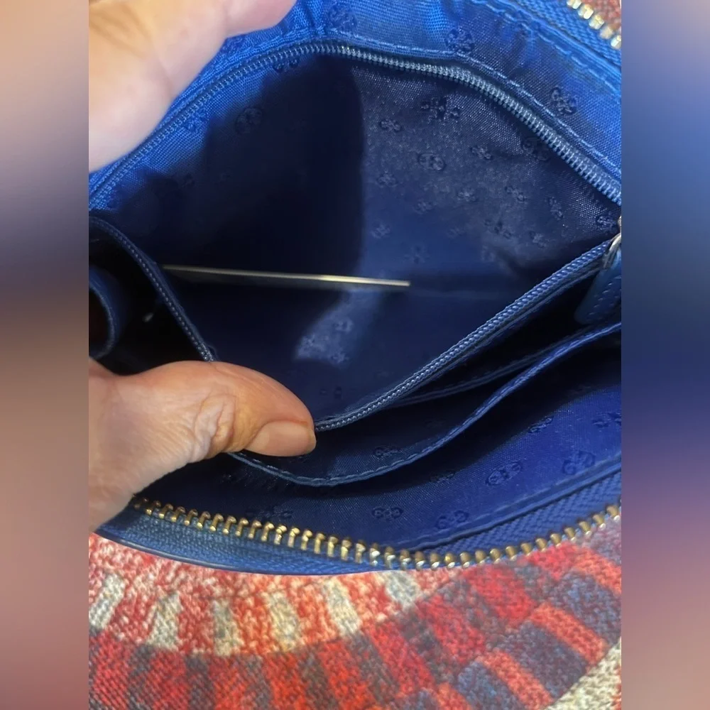 Tory Burch jelly blue wristlet
