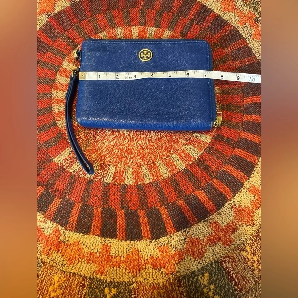 Tory Burch jelly blue wristlet