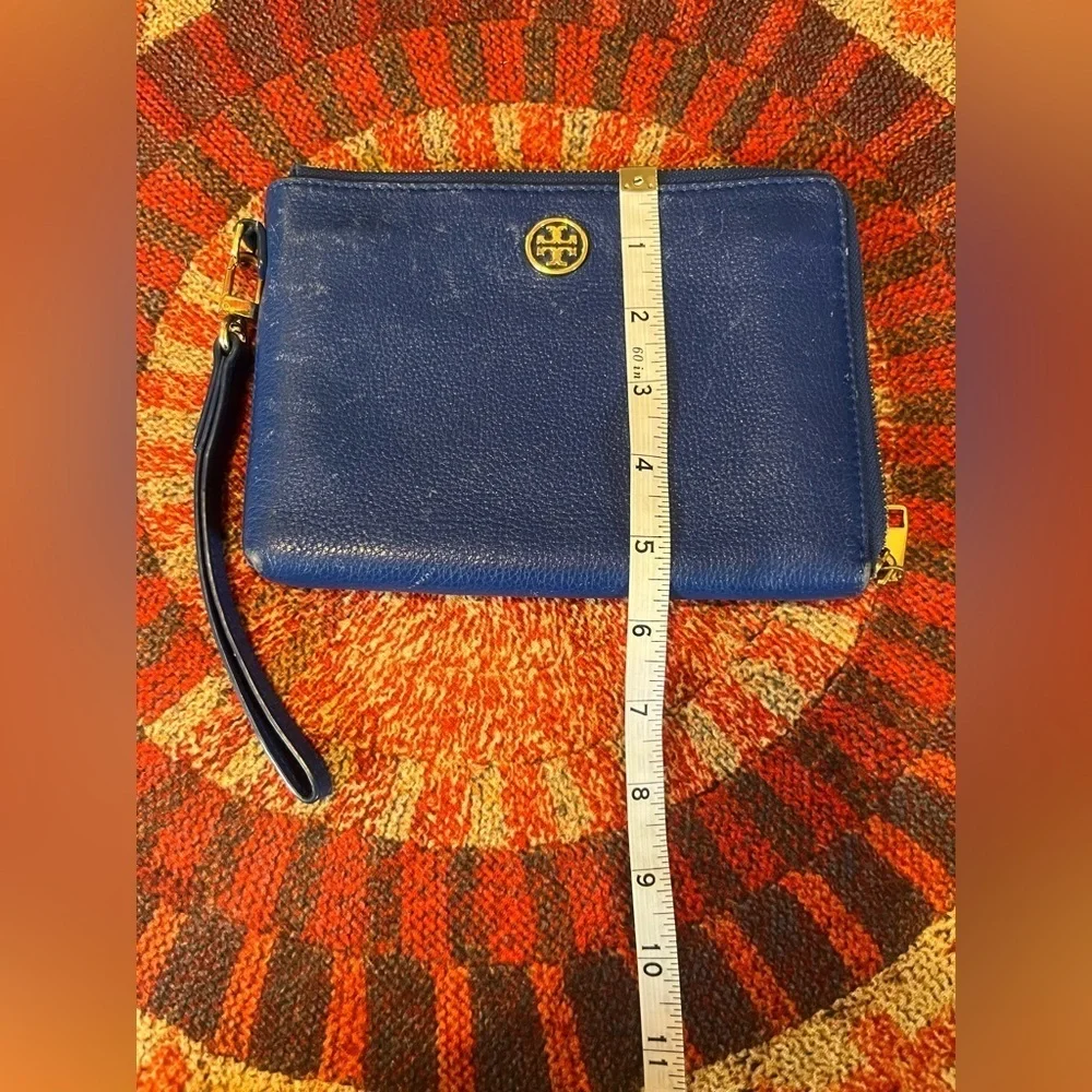 Tory Burch jelly blue wristlet