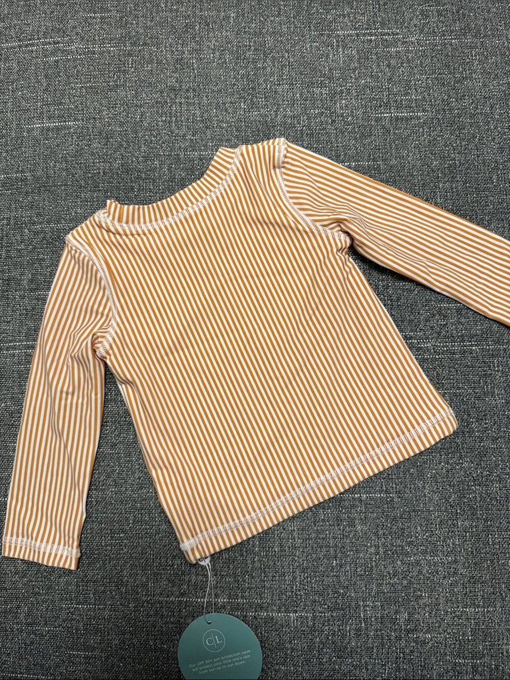 Caden Lane Long Sleeve Rash Guard Shirt - Vertical Stripe