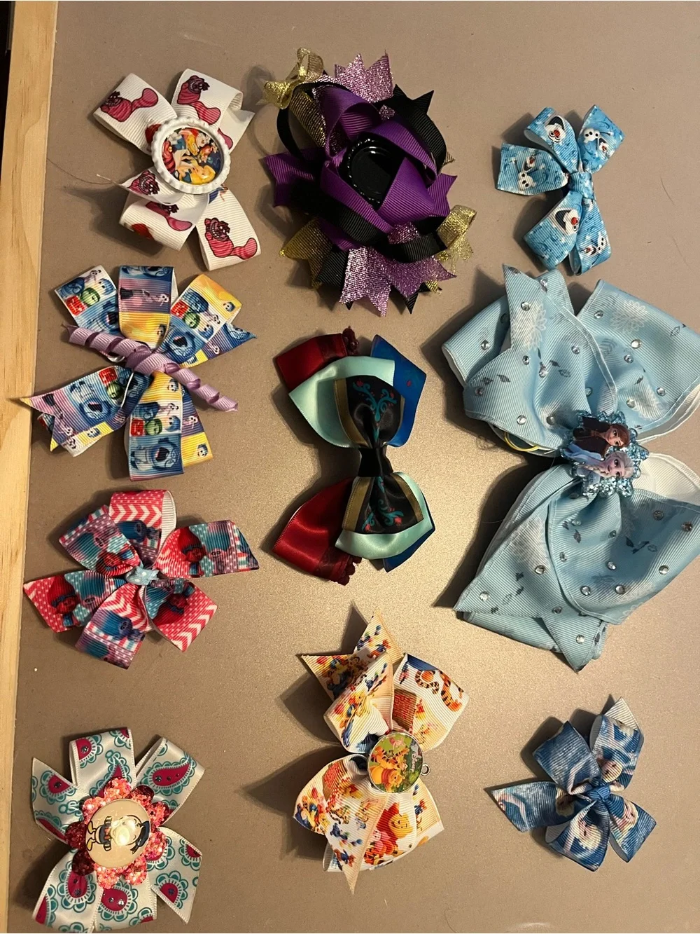 Disney hair bow bundle