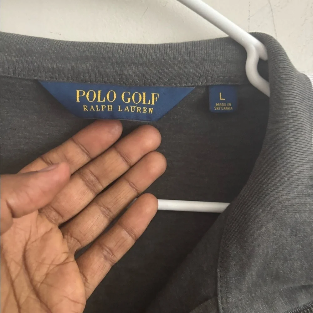 Polo Ralph Lauren Sweatshirt Men Quarter Zip Active Gray Golf Pullover Size L