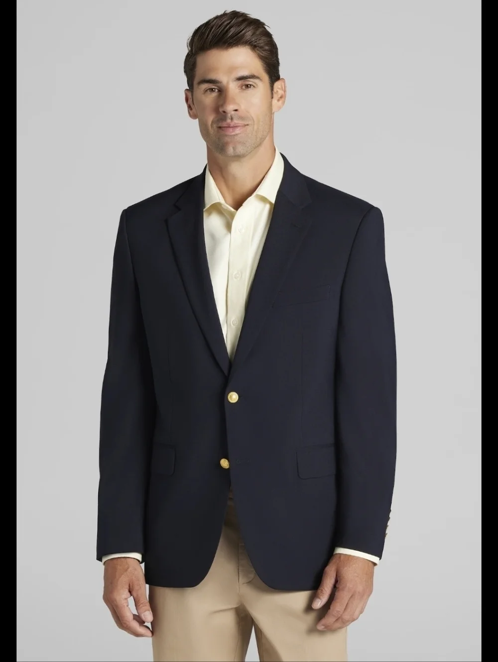 Joseph A Banks mens sport jacket w/elbow patches size tags removed EUC