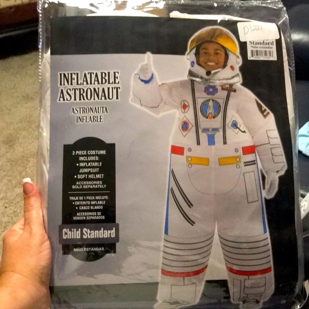 Inflatable Astronaut Costume Nasa Standard sz