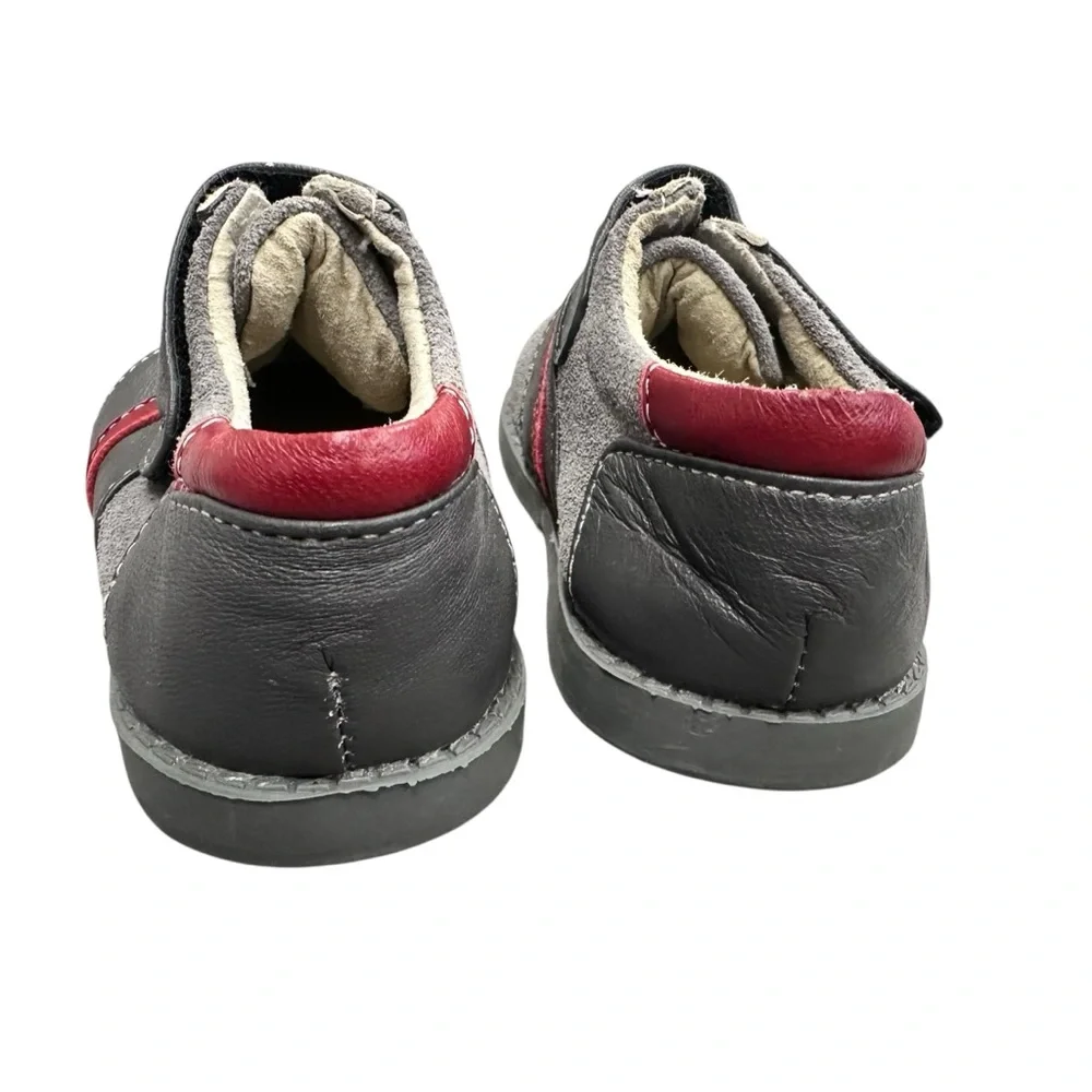 See Kai Run Emilio Shoes Gray Red Velcro Size 4‎