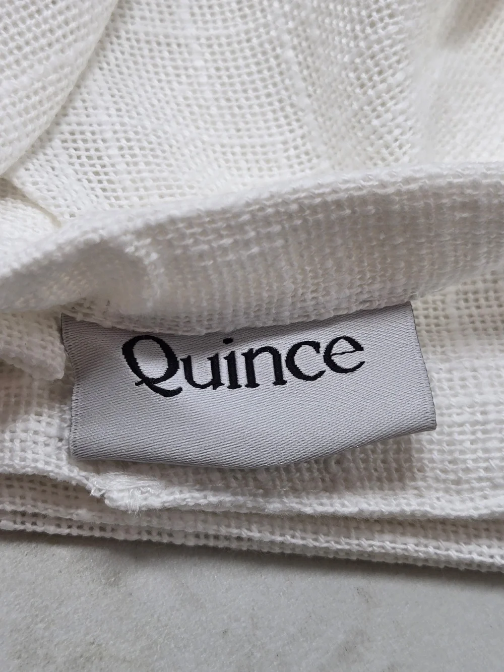 NWT QUINCE Set Of 2 48x96 Cotton Sheer Curtains White 9078