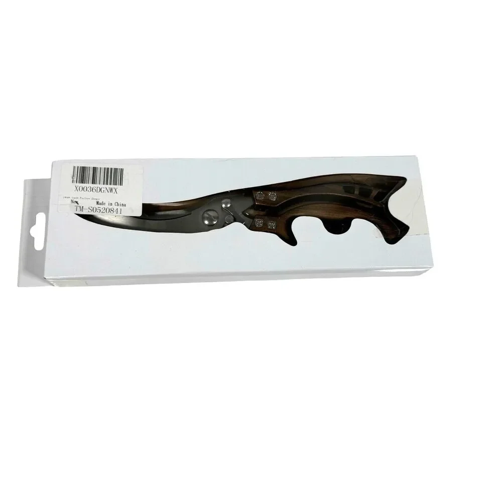 Kitchen Shears Bronze Poultry Heavy Duty Kitchen Scissors Stainless Steel NEW
