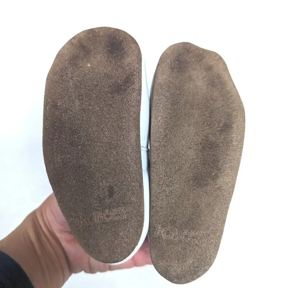 Robeez Baby Slip On Shoes Sz 12-18m (3) Bare Foot Leather