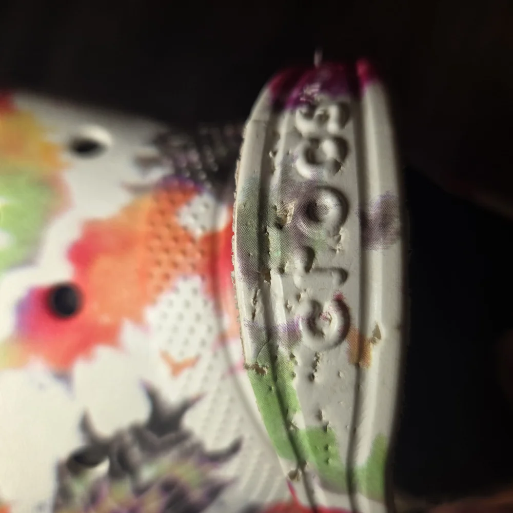 Crocs Classic Fur Lined Tie-Dye Clog Fuzzy Slippers Juniors‎ 6. Condition…