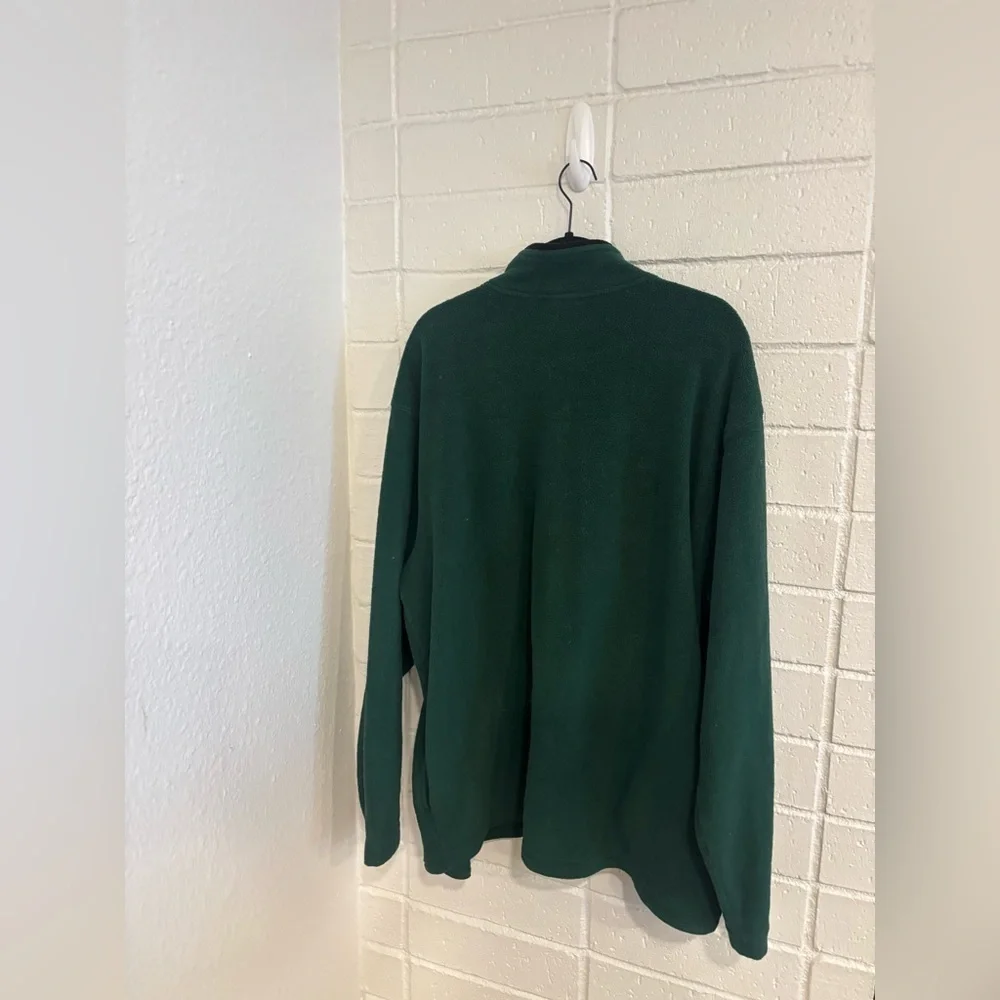 Vintage Walt Disney Disney world green fleece 1/4 zip jacket