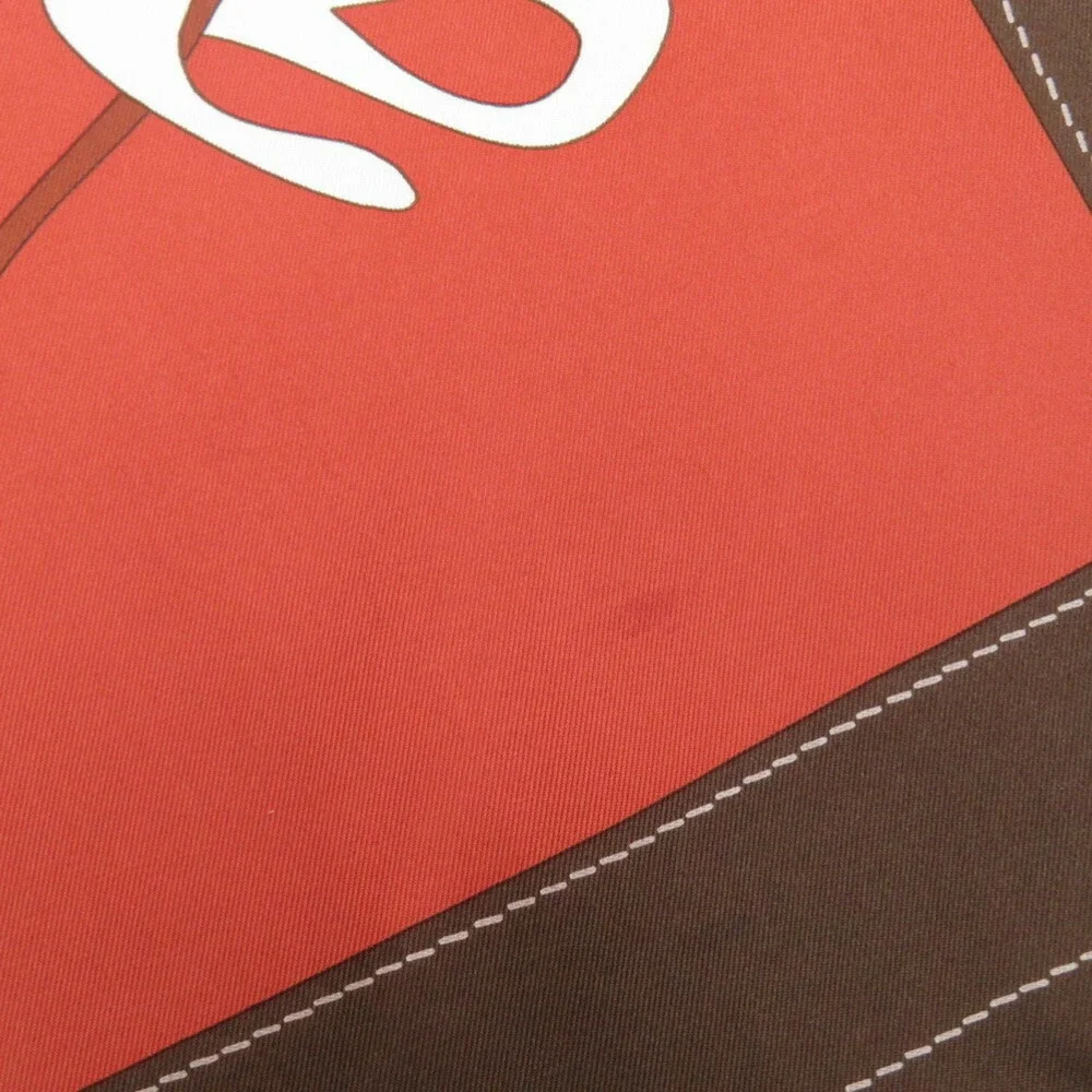 Hermes brown silk