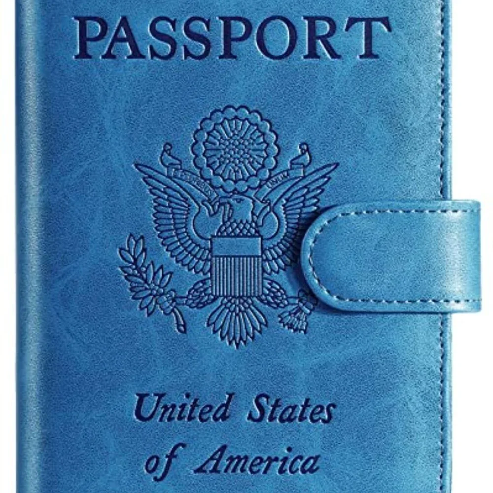 Passport Holder Cover Wallet RFID Blocking‎ Leather Card Case Travel Accessories
