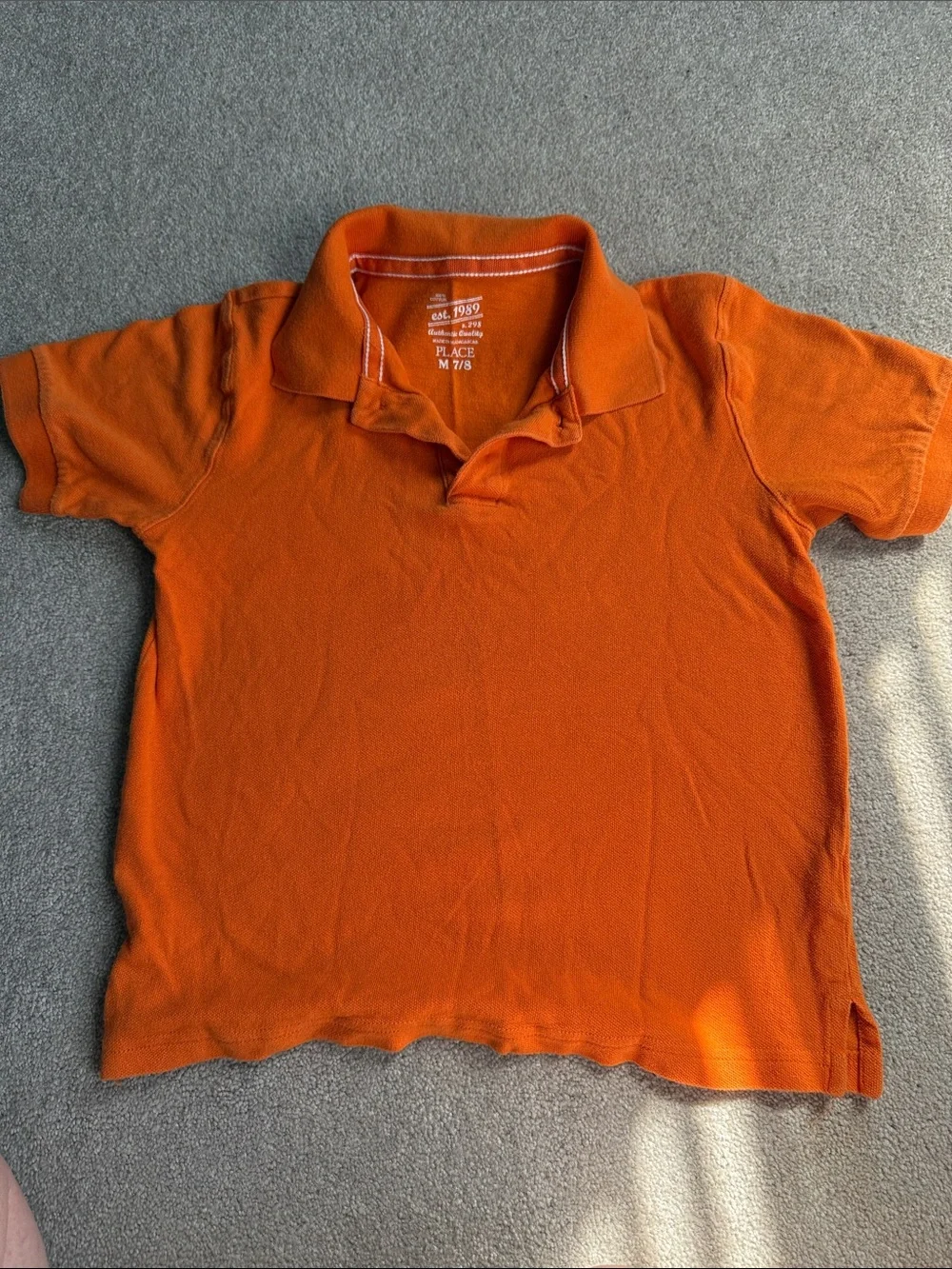 The Children's Place Bright Orange Polo Shirt