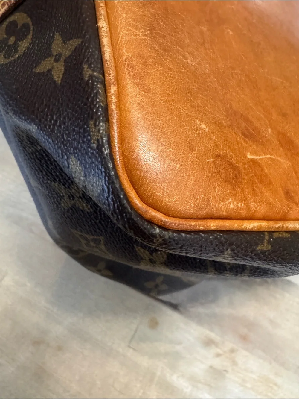 Louis Vuitton Brown Monogram Noe’ Canvas Drawstring bucket bag
