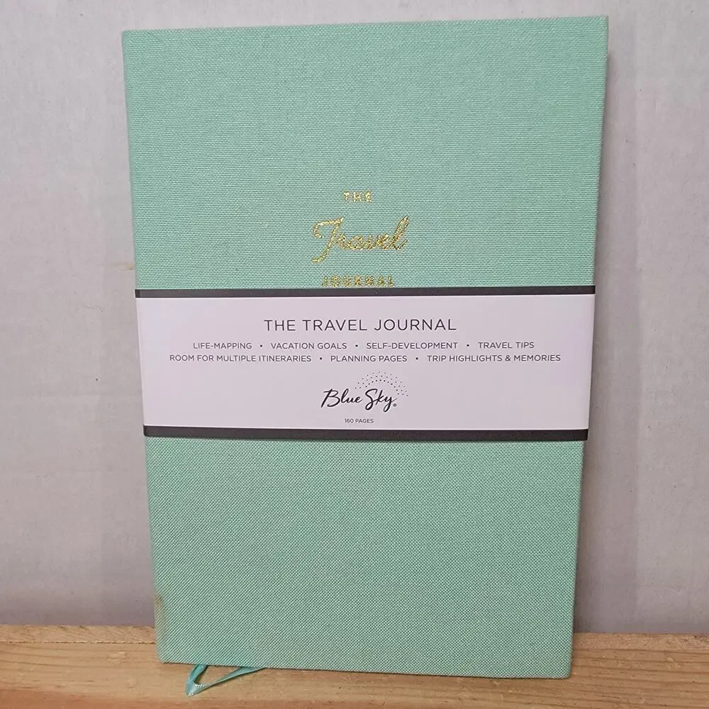 Blue Sky Teal The Travel Journal (cloth covered)- NWT