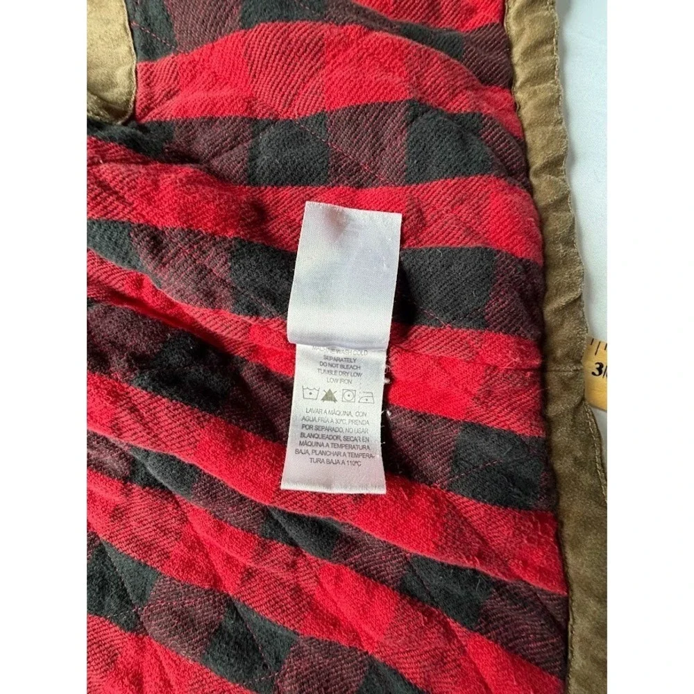Men's Full Zip-up Canvas / Quilted Cotton Vest by Legendary Outfitters - Size LG
