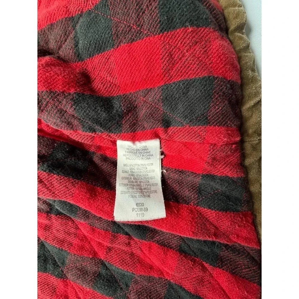 Men's Full Zip-up Canvas / Quilted Cotton Vest by Legendary Outfitters - Size LG
