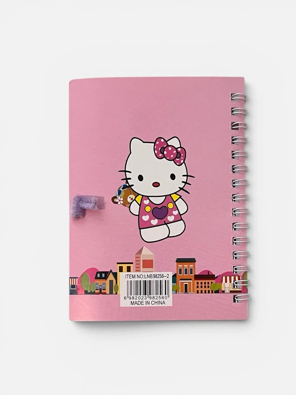 Hello Kitty Pink Spiral Notebook With Pen For Kids