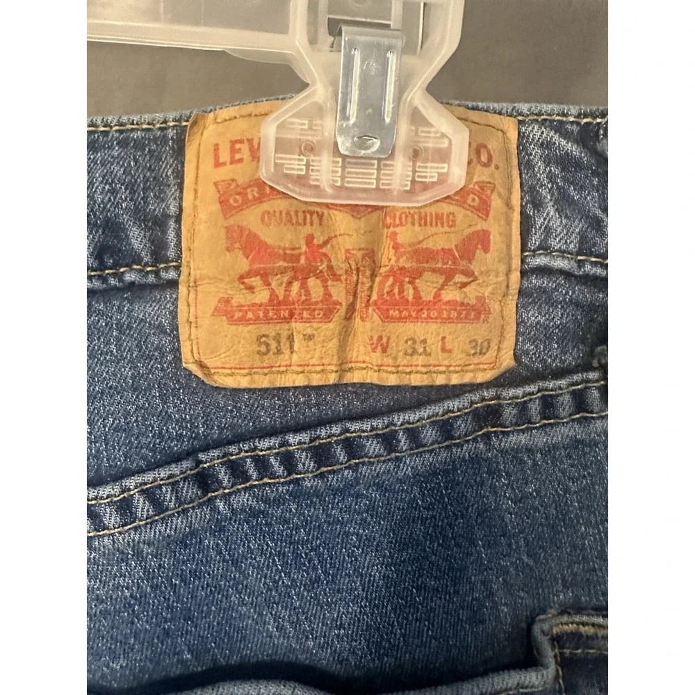 LEVI'S Men's 511 Blue Slim Fit Jeans Denim‎ Size 31x30