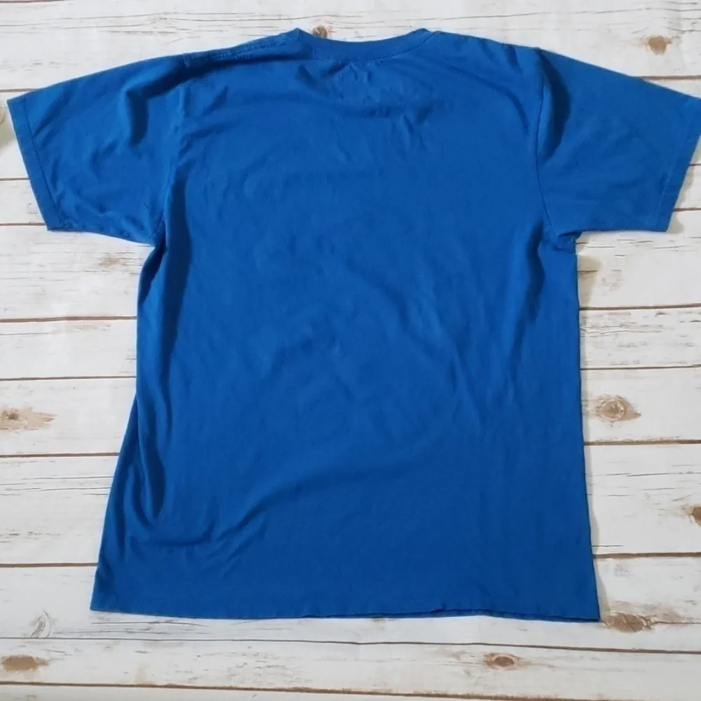 *PRICE DROP-FINAL PRICE* Adidas royal blue tee with football graphics