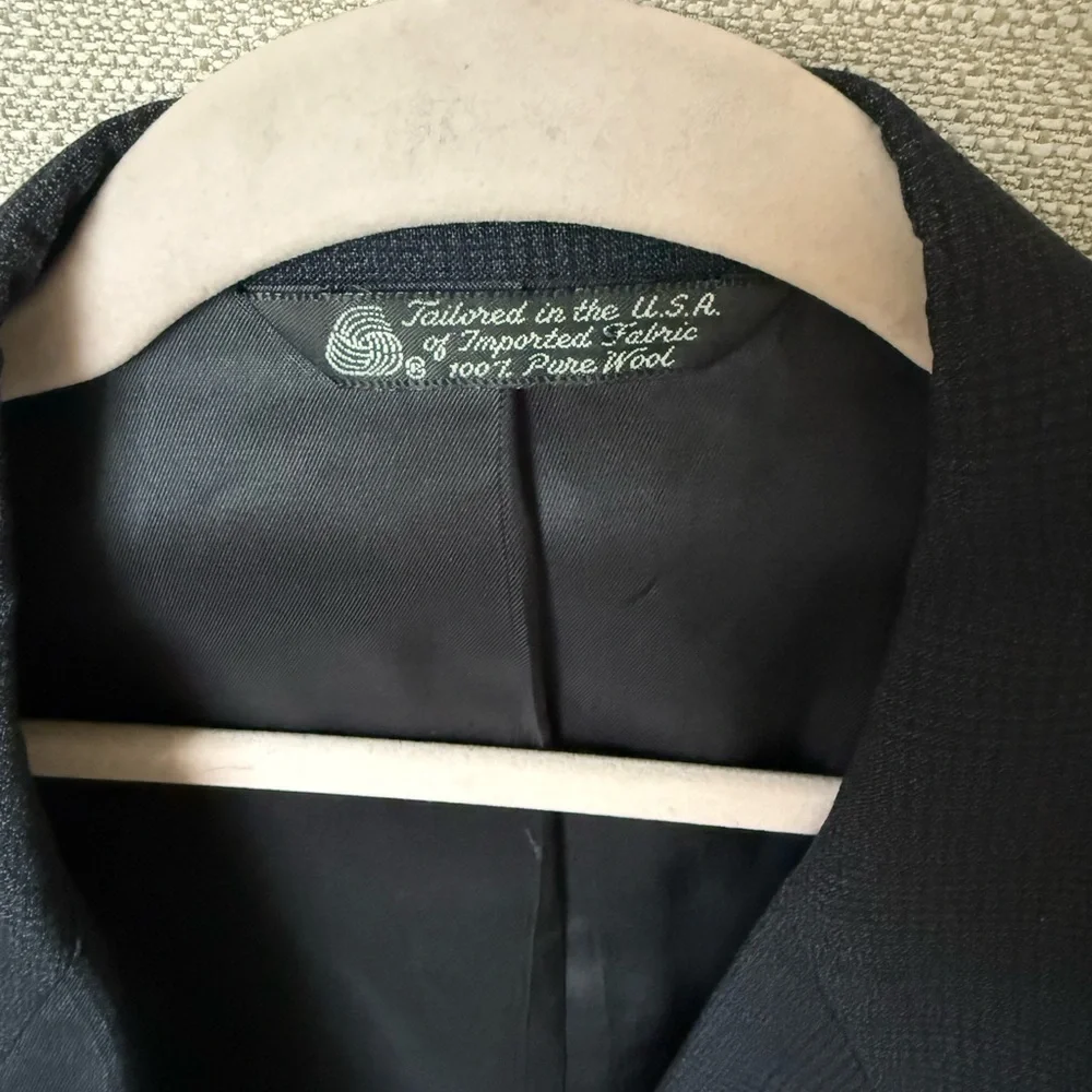 Christian Dior Monsieur 100% Wool Navy Blazer Jacket, 46R