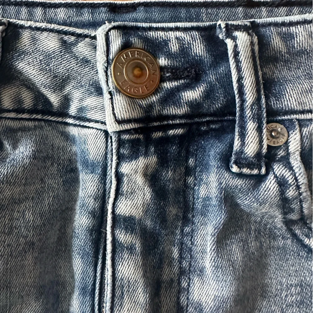 American Eagle Outfitters Distressed Denim Mini Skirt
