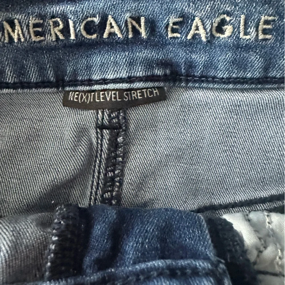 American Eagle Outfitters Distressed Denim Mini Skirt
