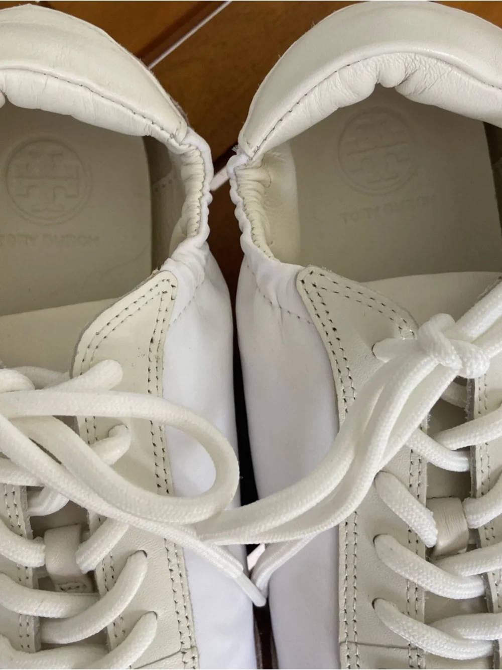 TORY BURCH NEW Double T Trainer Sneakers White 7