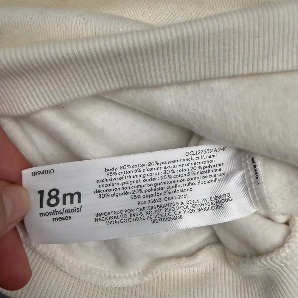 Carter's Soft Cream Sweatshirt for Kids